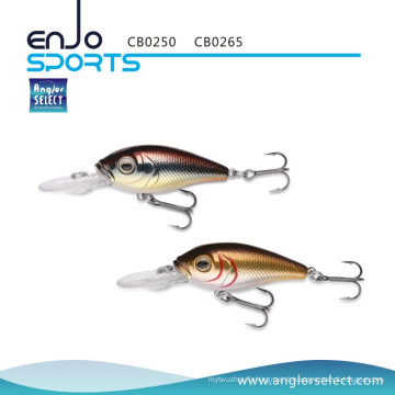 Angler Select Crankbait 5cm Shallow Lure Fishing Tackle avec Vmc Treble Hooks (CB0250)